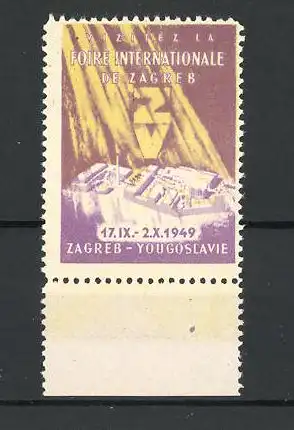 Reklamemarke Zagreb, Foire Internationale 1949, Messelogo