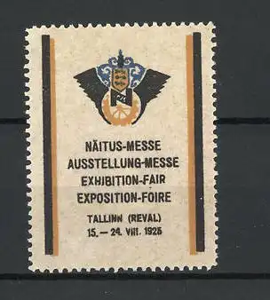 Reklamemarke Tallinn, Naitus-Messe 1925, Messelogo Wappen
