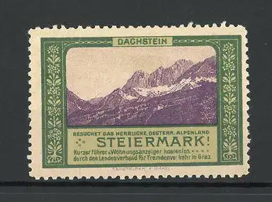 Reklamemarke Steiermark, Panoramaansicht des Dachsteins