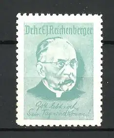 Reklamemarke Portrait Dr. h. c. E. J. Reichenberger