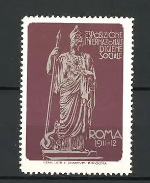 Reklamemarke Roma, Esposizione Internazionale d'Igiene Sociale 1911, Standbild