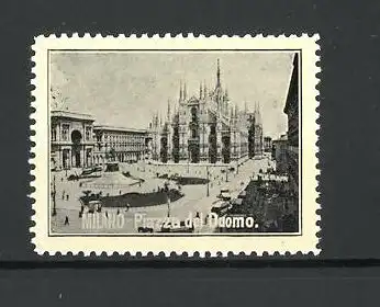 Reklamemarke Milano, Piazza del Duomo