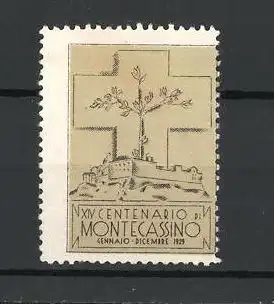 Reklamemarke Montecassino, XIV. Centenario di Montecassino 1929, Kloster