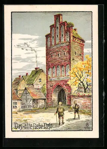 Künstler-AK sign. J. Brügge: Das alte liebe Nest