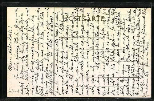 Künstler-AK Jäger mit Wappen und Gewehr