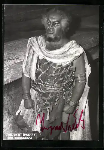 AK Opernsänger Ingvar Wixell als Amonasro, Autograph