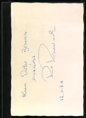 AK Düsseldorf, Deutsche Oper am Rhein, Opernsänger Karl Ritterbusch in Sparafucile, Autograph
