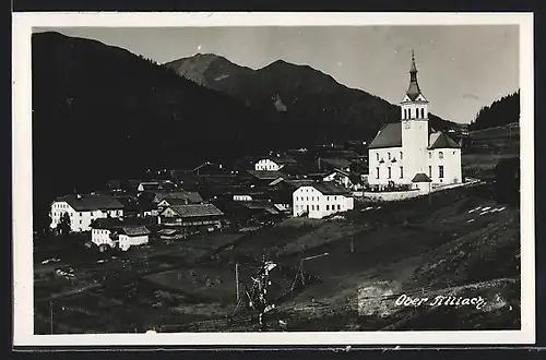 AK Ober-Tilliach, Teilansicht mit Kirche