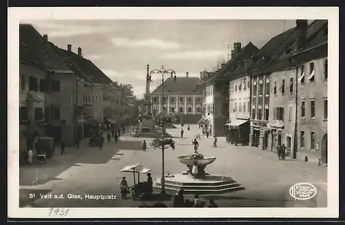 AK St. Veit a.d. Glan, Gasthof Post am Hauptplatz