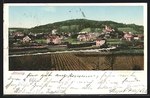 AK Attnang, Panoramablick auf den Ort