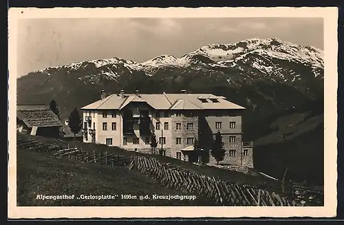 AK Salzburg, Alpengasthaus Gerlosplatte g. d. Kreuzeckgruppe