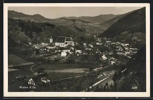 AK Weiten, Teilansicht mit Kirche