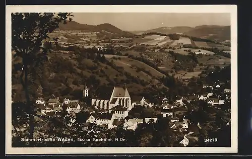 AK Weiten, Teilansicht mit Kirche