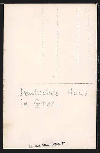 AK Graz, Sporgasse, Partie am Deutschen Haus