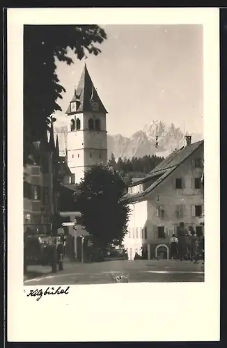 AK Kitzbühel, Strassenpartie im Ortskern