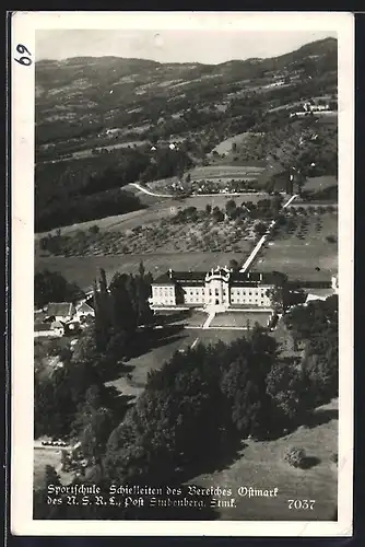 AK Stubenberg, Sportschule Schloss Schielleiten aus der Vogelschau
