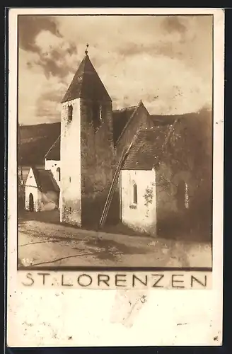 AK St. Lorenzen, Blick auf die Kirche