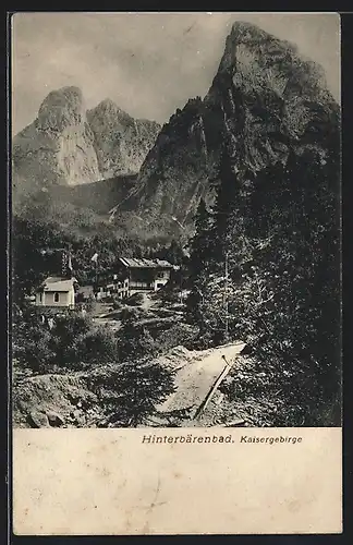 AK Berghütte Hinterbärenbad im Kaisergebirge