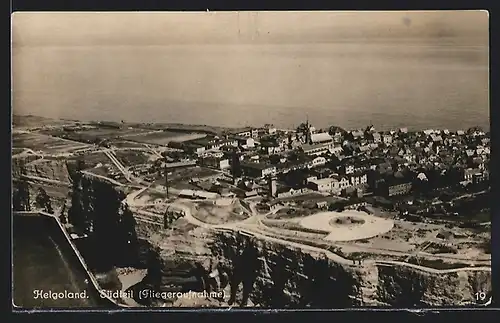 AK Helgoland, Ansicht Südteil, Fliegeraufnahme