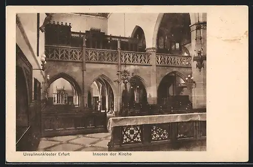 AK Erfurt, Ursulinenkloster, Inneres der Kirche