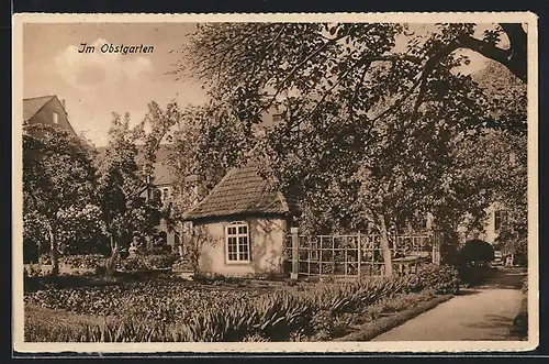 AK Erfurt, Obstgarten des Ursulinenklosters