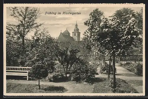 AK Erfurt, Partie im Klostergarten