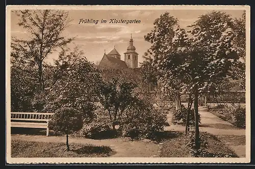 AK Erfurt, Partie im Klostergarten