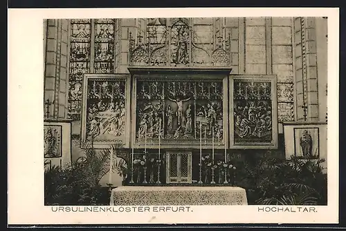 AK Erfurt, Ursulinenkloster, Hochaltar