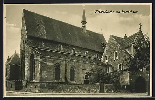 AK Erfurt, Ursulinenkloster, Lyzeum und Oberlyzeum, Frauen- u. Haushaltungsschule, Klosterkirche mit Rektorhaus