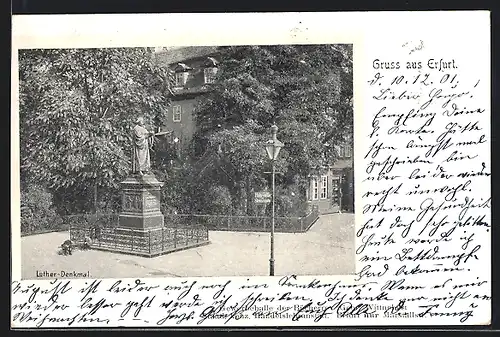 AK Erfurt, Luther-Denkmal