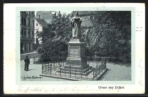 AK Erfurt, Luther-Denkmal