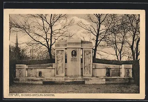 AK Erfurt, Richard-Breslau-Denkmal