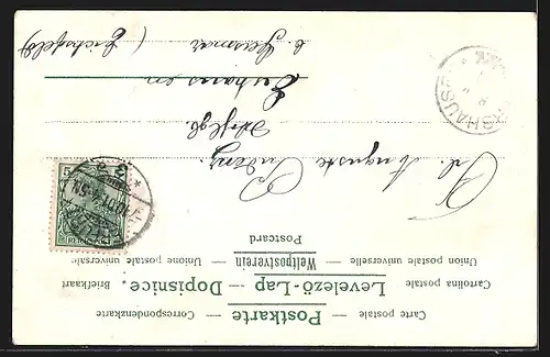 AK Erfurt, Hirschgartenmit Kriegerdenkmal