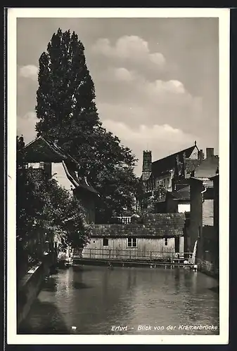 AK Erfurt, Blick von der Krämerbrücke