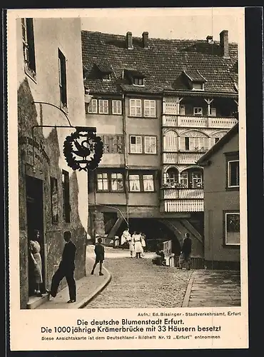 AK Alt-Erfurt, In der Gotthardtstrasse, Gasthaus zum alten Schwan