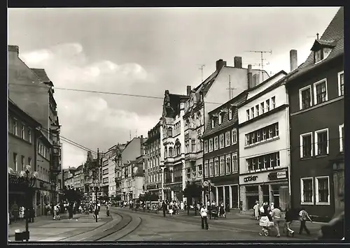 AK Erfurt, Blick in die Strasse am Anger