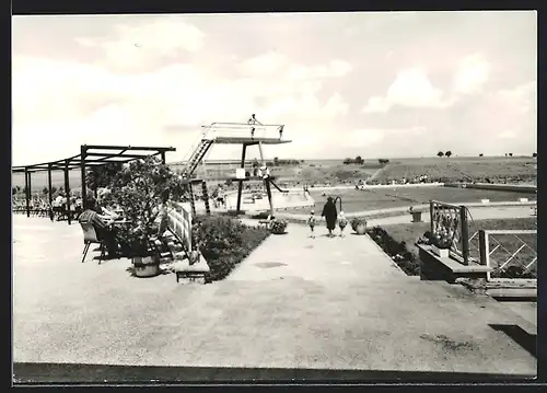 AK Dachwig, Blick in das Schwimmbad