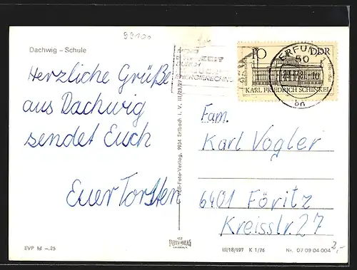 AK Dachwig, Ansicht der Schule