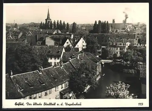 AK Erfurt, Ältester Stadtteil aus der Vogelschau