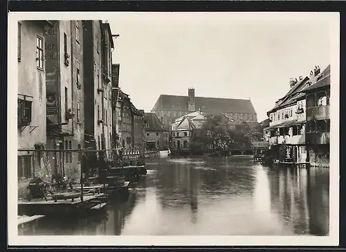 AK Erfurt, Barfüsserkirche von Norden gesehen