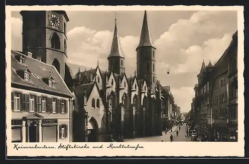 AK Kaiserslautern, Marktstrasse und Stiftskirche