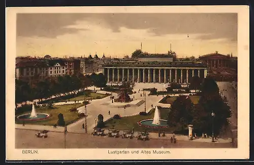 AK Berlin, Altes Museum, Lustgarten