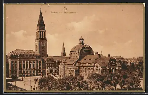 AK Kiel, Rathaus und Stadttheater
