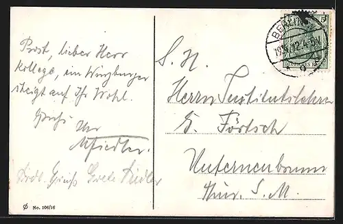 AK Berlin-Tiergarten, Siegessäule und Bismarck-Denkmal