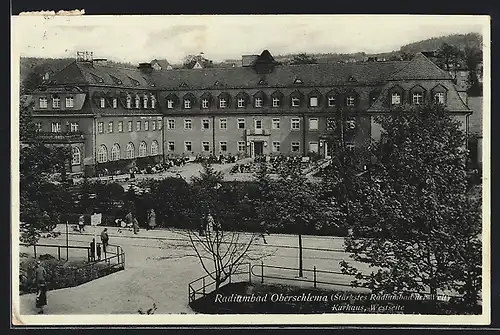 AK Oberschlema, Westseite vom Kurhaus