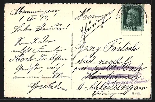 AK Memmingen, vor dem Einlass Tor