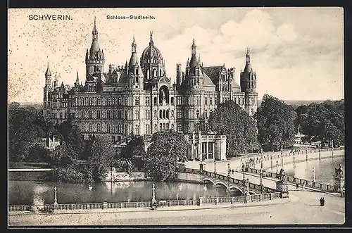 AK Schwerin, Schloss (Stadtseite)