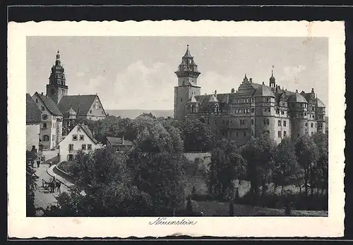 AK Neuenstein, Teilansicht mit Schloss