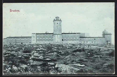 AK Brocken, Blick auf das Brockenhaus