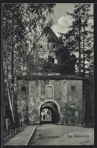 AK Memmingen, Blick durch das Einlass-Tor